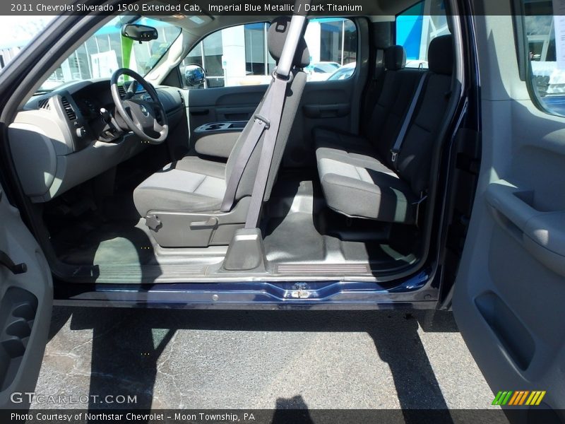 Imperial Blue Metallic / Dark Titanium 2011 Chevrolet Silverado 1500 Extended Cab