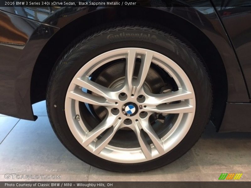 Black Sapphire Metallic / Oyster 2016 BMW 3 Series 340i xDrive Sedan