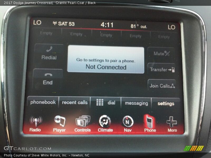 Controls of 2017 Journey Crossroad