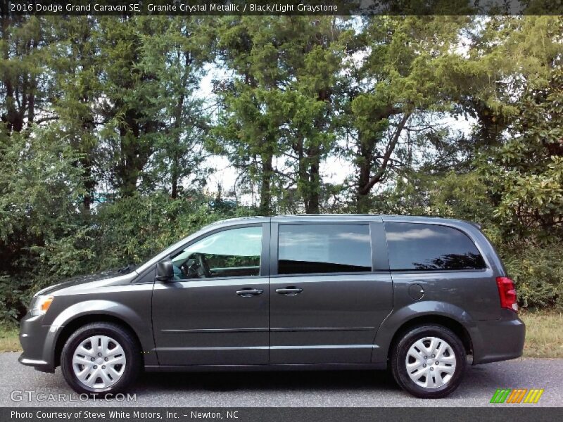 Granite Crystal Metallic / Black/Light Graystone 2016 Dodge Grand Caravan SE