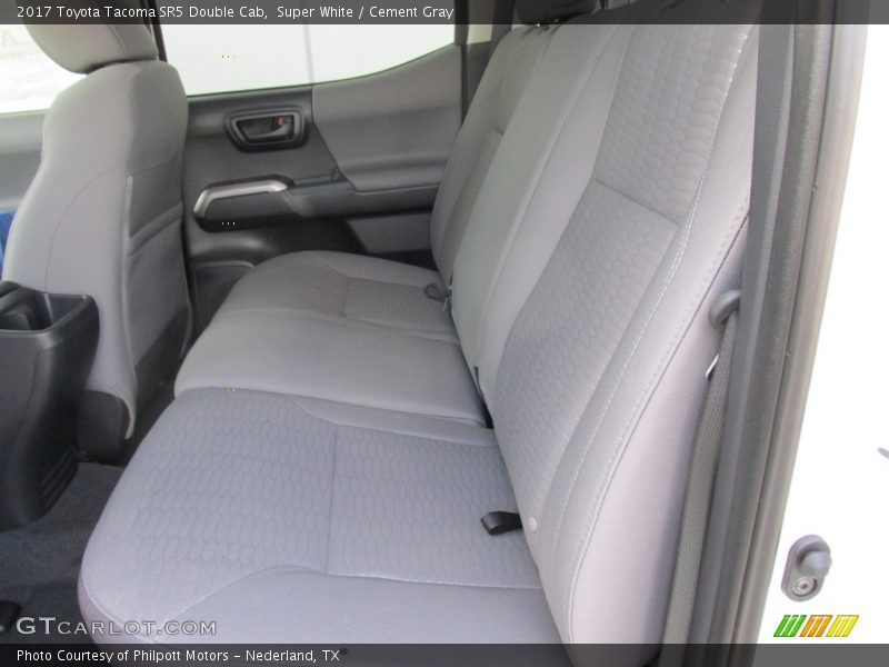 Super White / Cement Gray 2017 Toyota Tacoma SR5 Double Cab