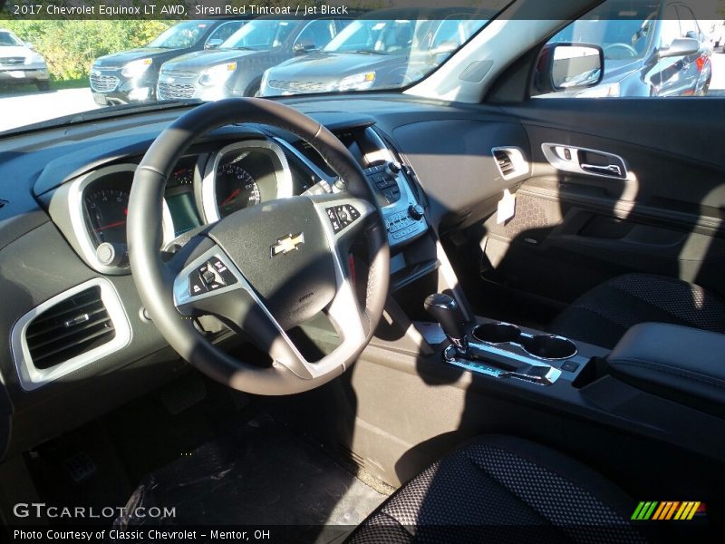Siren Red Tintcoat / Jet Black 2017 Chevrolet Equinox LT AWD