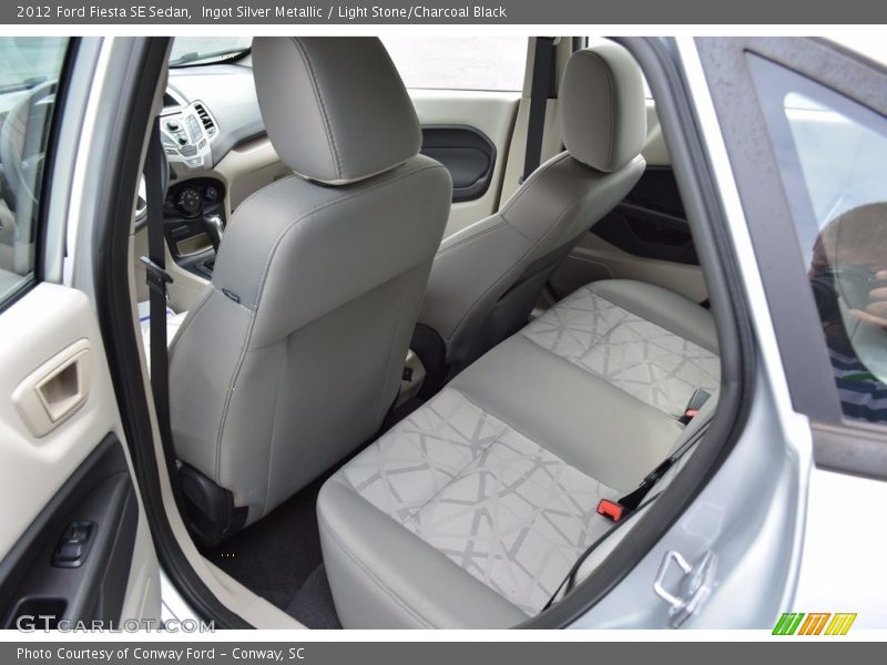 Ingot Silver Metallic / Light Stone/Charcoal Black 2012 Ford Fiesta SE Sedan