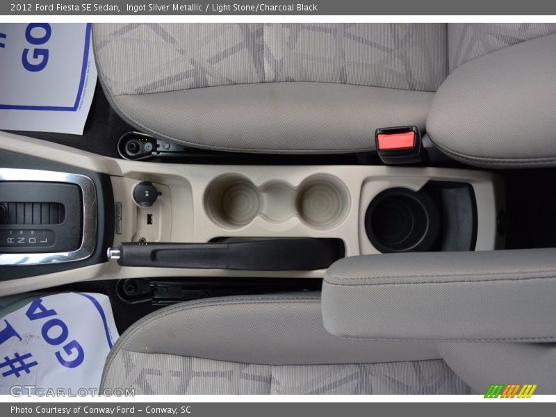 Ingot Silver Metallic / Light Stone/Charcoal Black 2012 Ford Fiesta SE Sedan