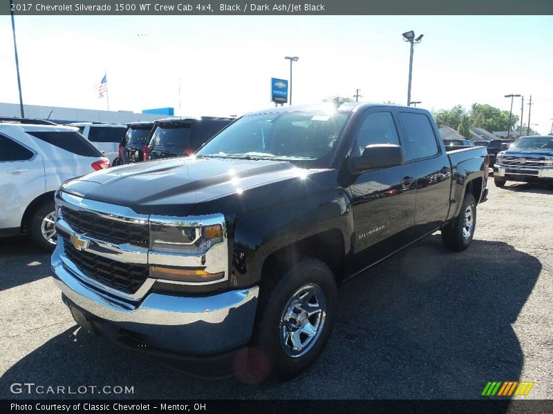 Black / Dark Ash/Jet Black 2017 Chevrolet Silverado 1500 WT Crew Cab 4x4