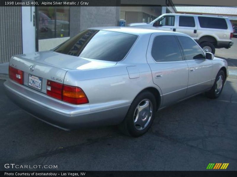 Alpine Silver Metallic / Gray 1998 Lexus LS 400