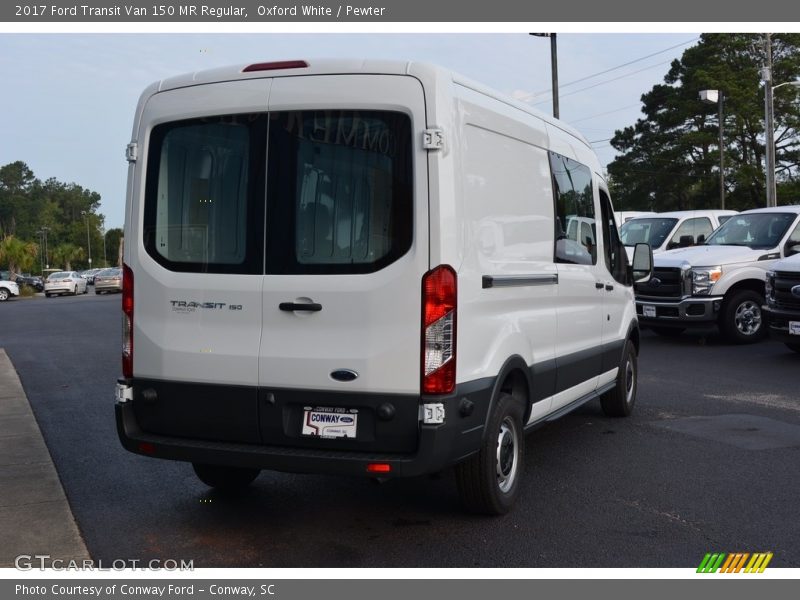 Oxford White / Pewter 2017 Ford Transit Van 150 MR Regular