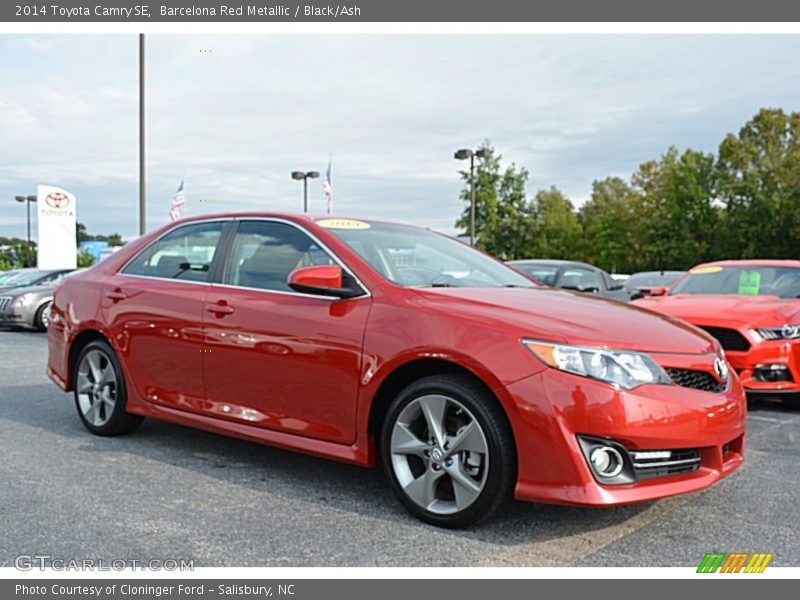 Barcelona Red Metallic / Black/Ash 2014 Toyota Camry SE