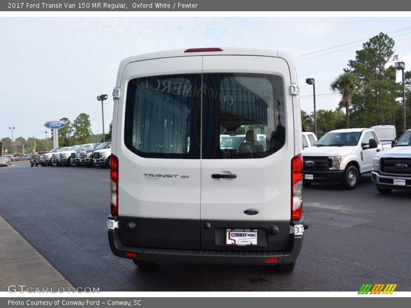 Oxford White / Pewter 2017 Ford Transit Van 150 MR Regular