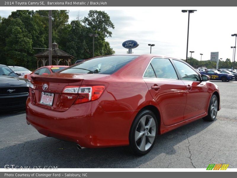 Barcelona Red Metallic / Black/Ash 2014 Toyota Camry SE