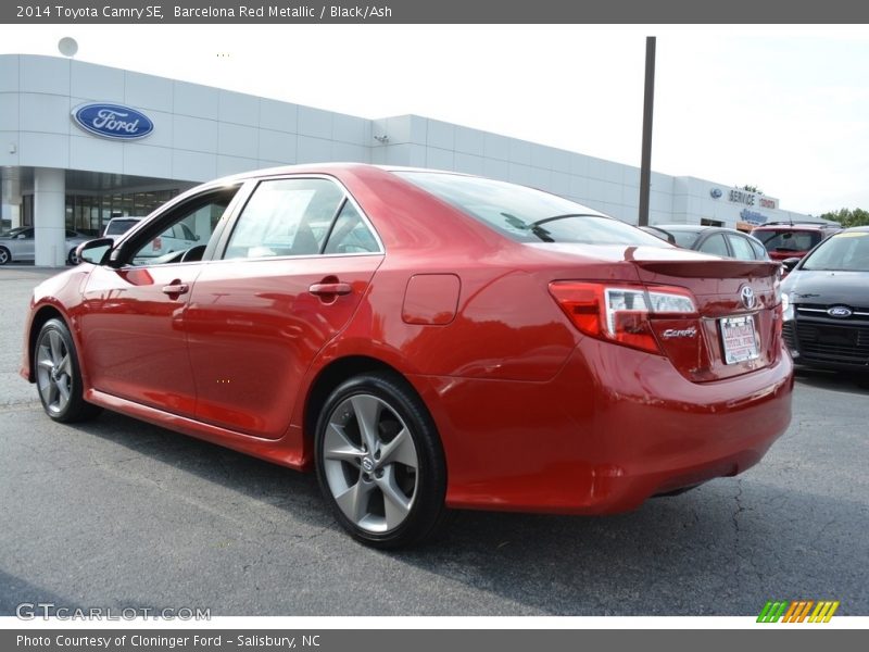 Barcelona Red Metallic / Black/Ash 2014 Toyota Camry SE