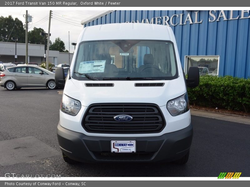 Oxford White / Pewter 2017 Ford Transit Van 150 MR Regular