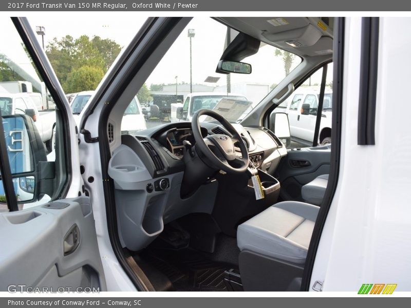 Oxford White / Pewter 2017 Ford Transit Van 150 MR Regular