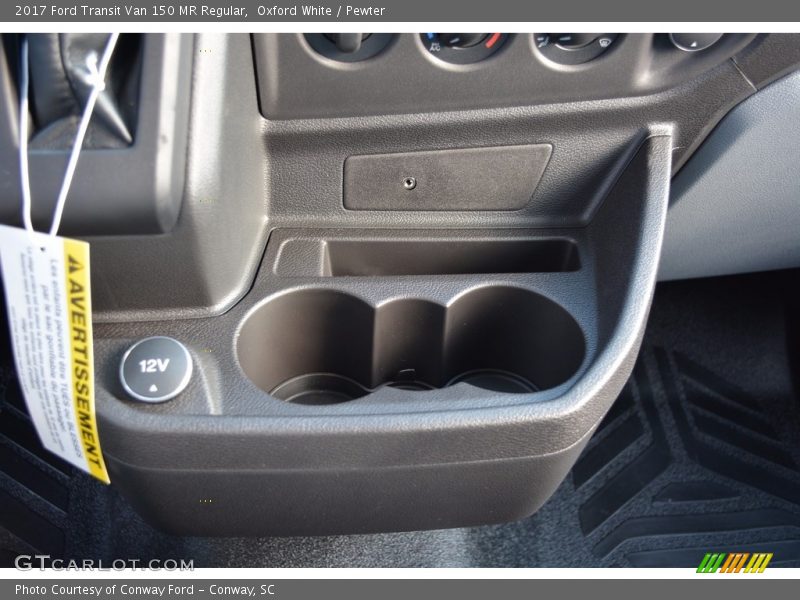 Oxford White / Pewter 2017 Ford Transit Van 150 MR Regular