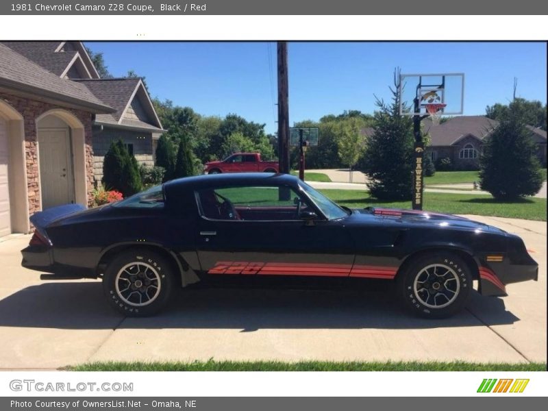 Black / Red 1981 Chevrolet Camaro Z28 Coupe