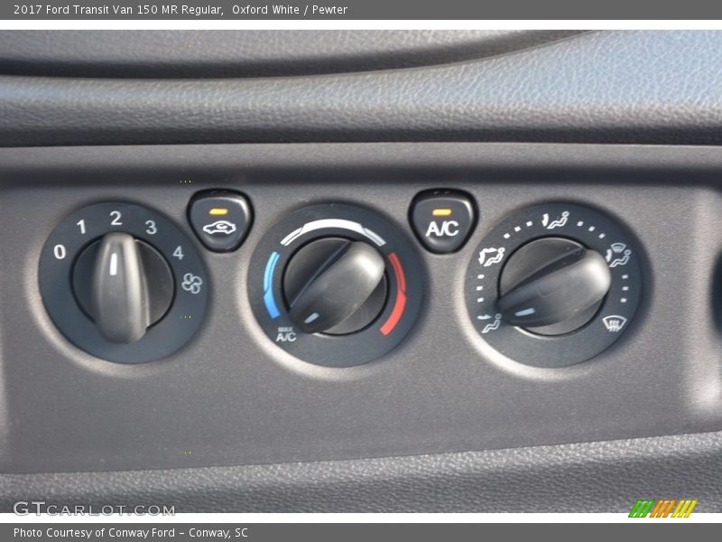 Controls of 2017 Transit Van 150 MR Regular
