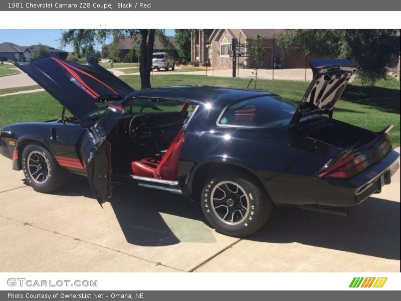 Black / Red 1981 Chevrolet Camaro Z28 Coupe