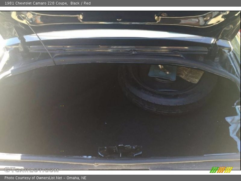 Black / Red 1981 Chevrolet Camaro Z28 Coupe