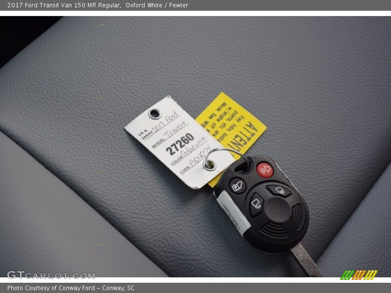 Keys of 2017 Transit Van 150 MR Regular