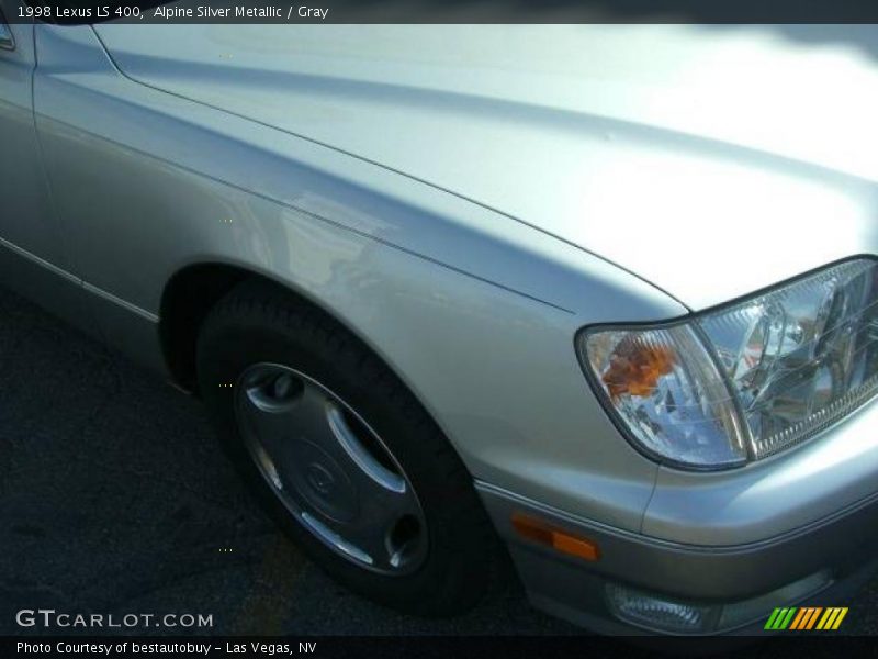 Alpine Silver Metallic / Gray 1998 Lexus LS 400
