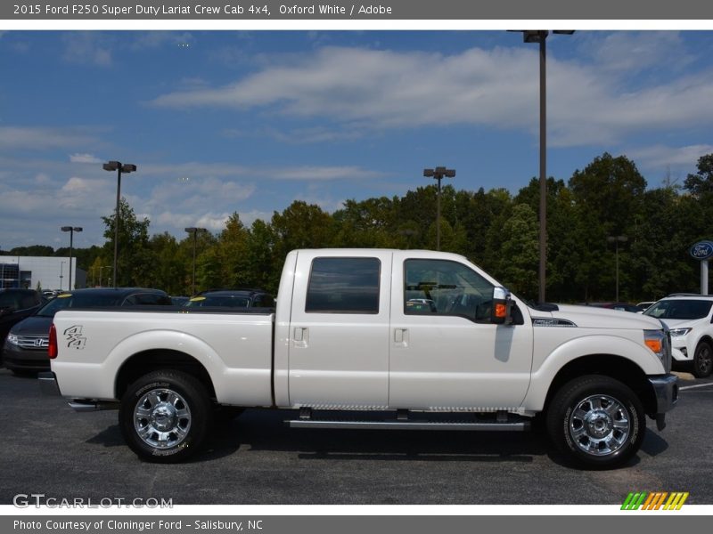 Oxford White / Adobe 2015 Ford F250 Super Duty Lariat Crew Cab 4x4