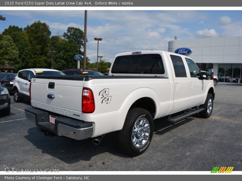 Oxford White / Adobe 2015 Ford F250 Super Duty Lariat Crew Cab 4x4