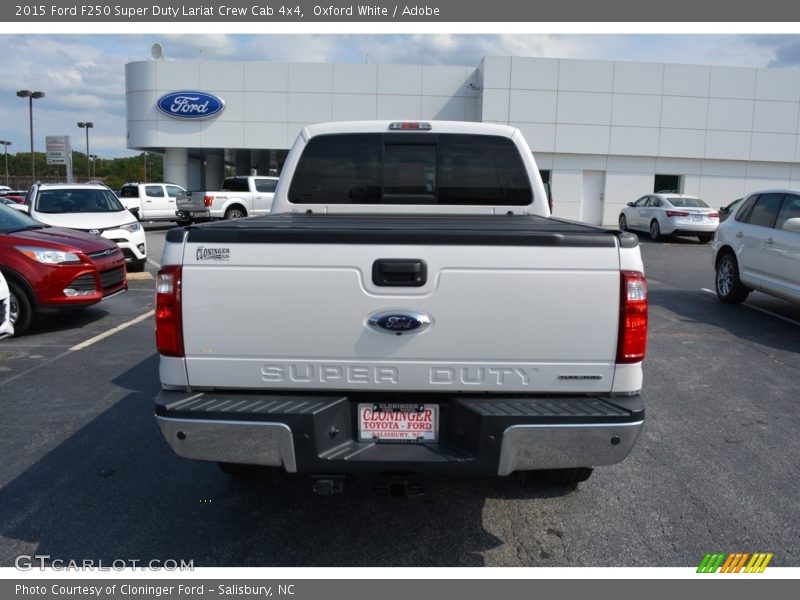 Oxford White / Adobe 2015 Ford F250 Super Duty Lariat Crew Cab 4x4