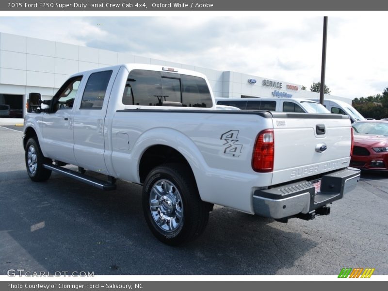 Oxford White / Adobe 2015 Ford F250 Super Duty Lariat Crew Cab 4x4