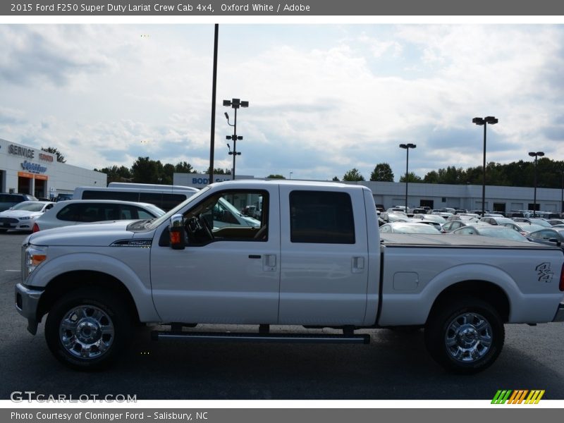 Oxford White / Adobe 2015 Ford F250 Super Duty Lariat Crew Cab 4x4