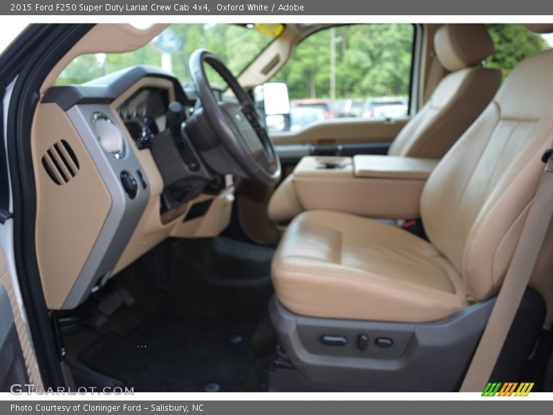 Oxford White / Adobe 2015 Ford F250 Super Duty Lariat Crew Cab 4x4