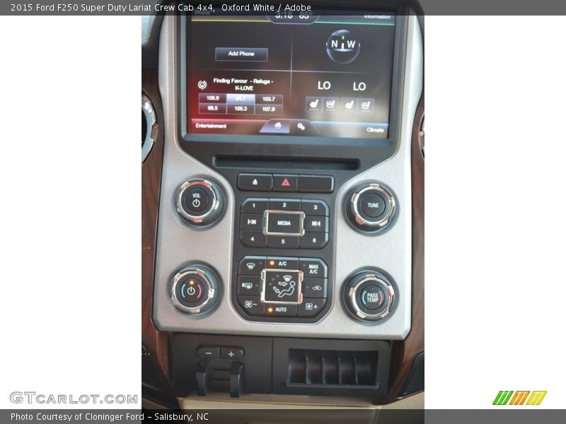 Oxford White / Adobe 2015 Ford F250 Super Duty Lariat Crew Cab 4x4