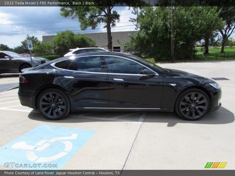 Black / Black 2013 Tesla Model S P85 Performance