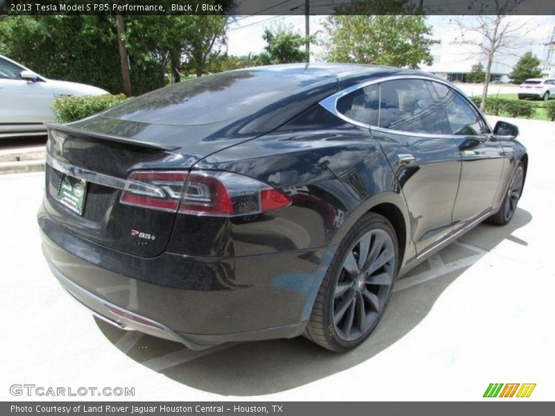 Black / Black 2013 Tesla Model S P85 Performance