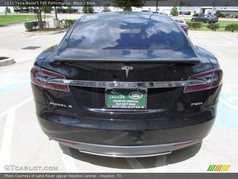 Black / Black 2013 Tesla Model S P85 Performance