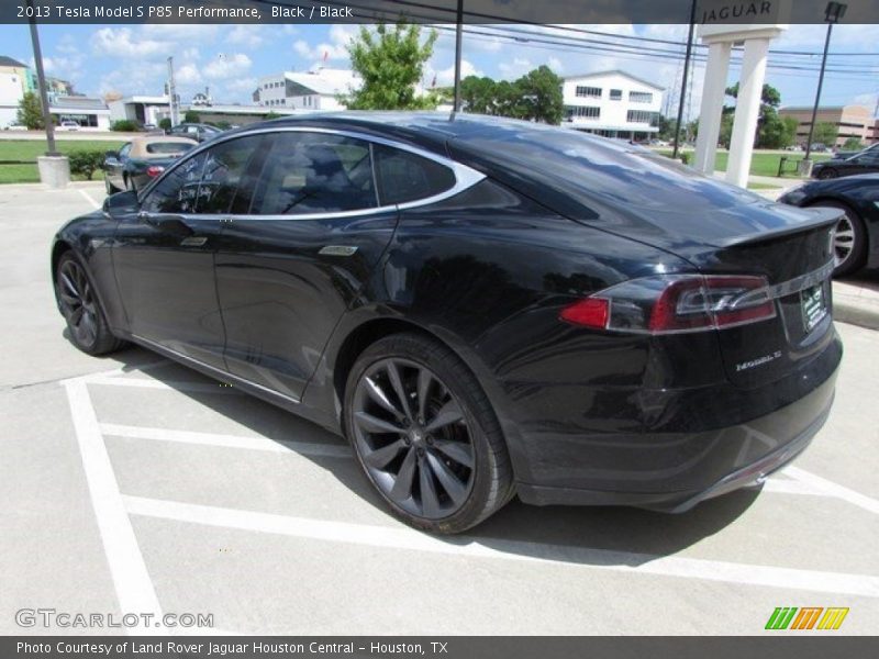 Black / Black 2013 Tesla Model S P85 Performance