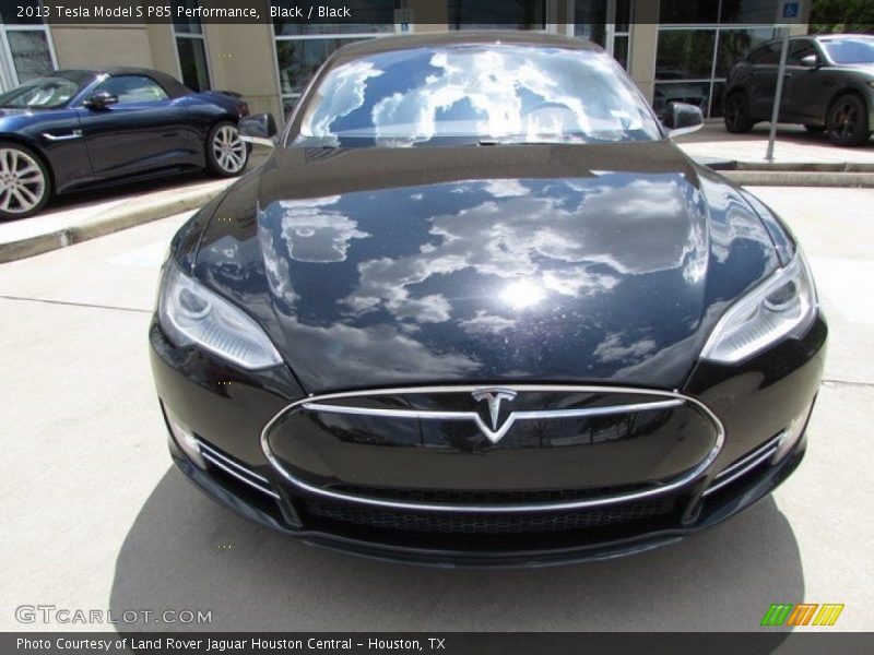 Black / Black 2013 Tesla Model S P85 Performance