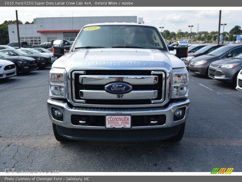 Oxford White / Adobe 2015 Ford F250 Super Duty Lariat Crew Cab 4x4