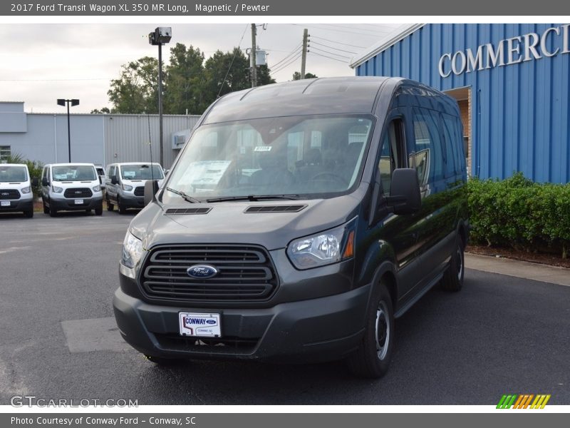 Magnetic / Pewter 2017 Ford Transit Wagon XL 350 MR Long
