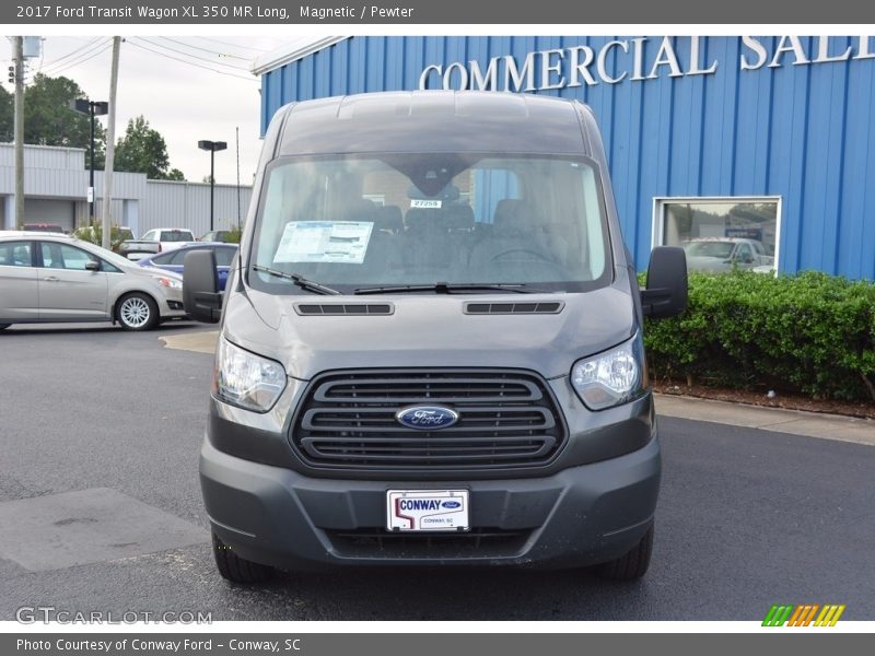 Magnetic / Pewter 2017 Ford Transit Wagon XL 350 MR Long
