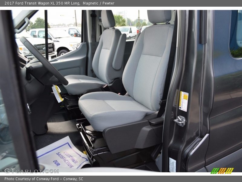  2017 Transit Wagon XL 350 MR Long Pewter Interior