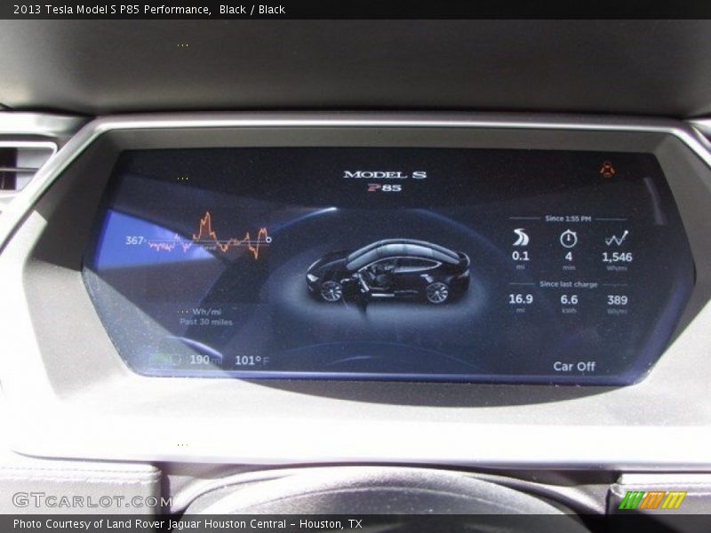 Controls of 2013 Model S P85 Performance