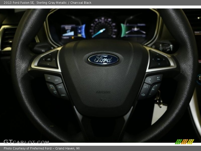 Sterling Gray Metallic / Charcoal Black 2013 Ford Fusion SE