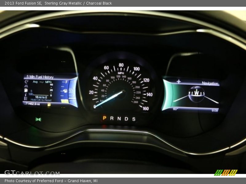 Sterling Gray Metallic / Charcoal Black 2013 Ford Fusion SE
