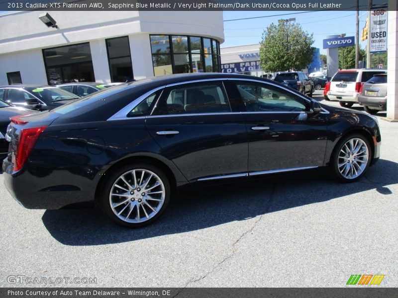 Sapphire Blue Metallic / Very Light Platinum/Dark Urban/Cocoa Opus Full Leather 2013 Cadillac XTS Platinum AWD
