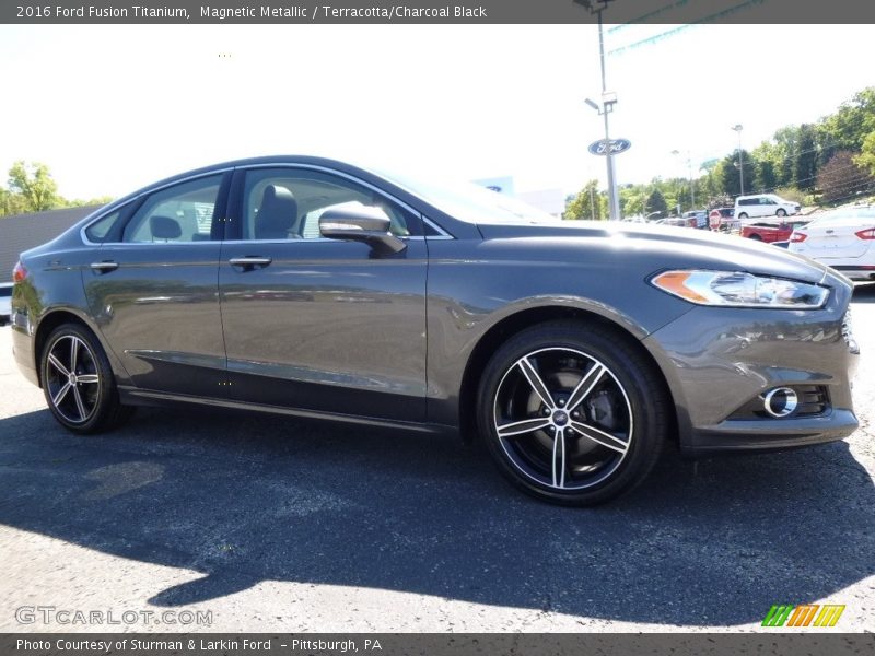 Magnetic Metallic / Terracotta/Charcoal Black 2016 Ford Fusion Titanium