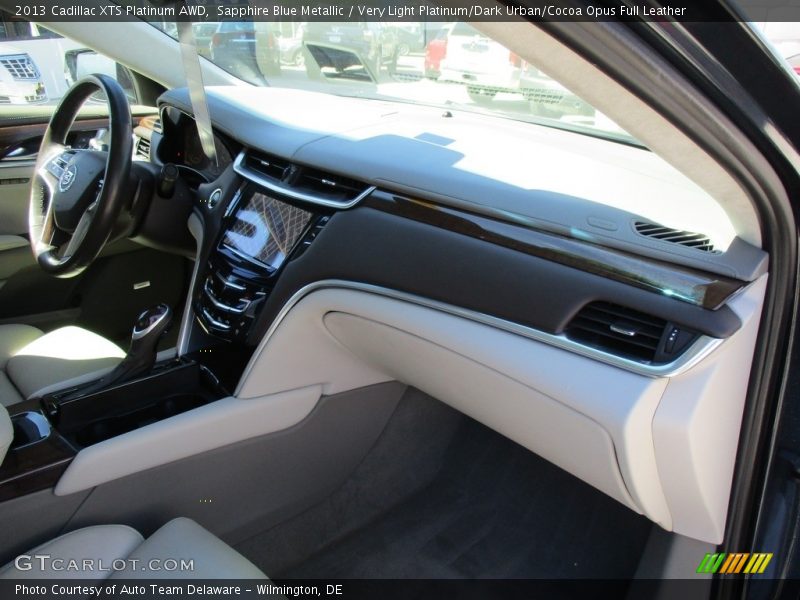 Sapphire Blue Metallic / Very Light Platinum/Dark Urban/Cocoa Opus Full Leather 2013 Cadillac XTS Platinum AWD