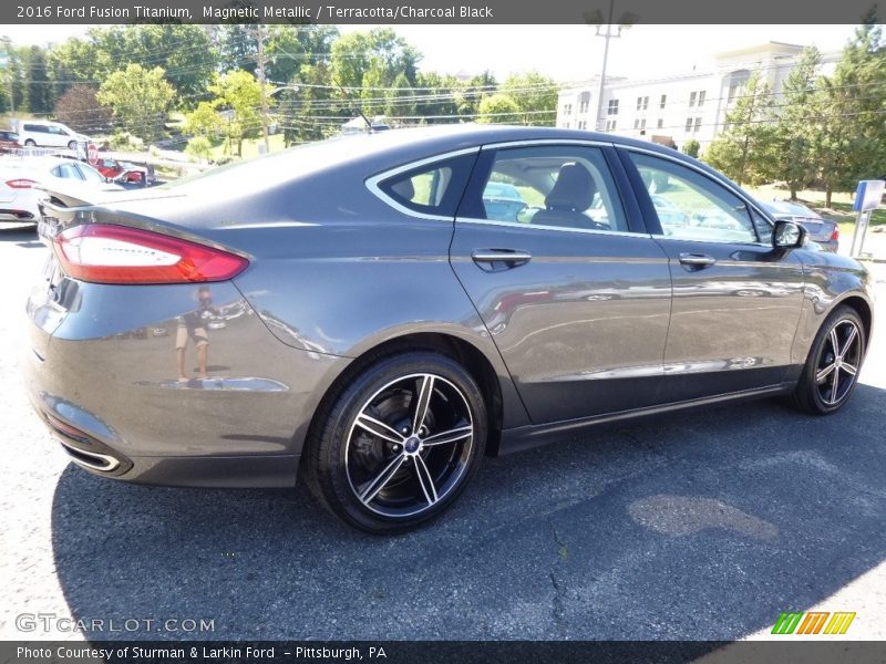 Magnetic Metallic / Terracotta/Charcoal Black 2016 Ford Fusion Titanium