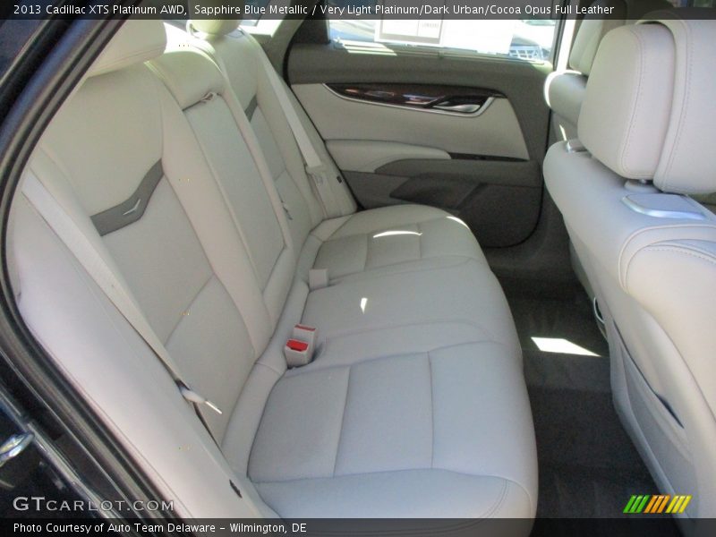 Sapphire Blue Metallic / Very Light Platinum/Dark Urban/Cocoa Opus Full Leather 2013 Cadillac XTS Platinum AWD