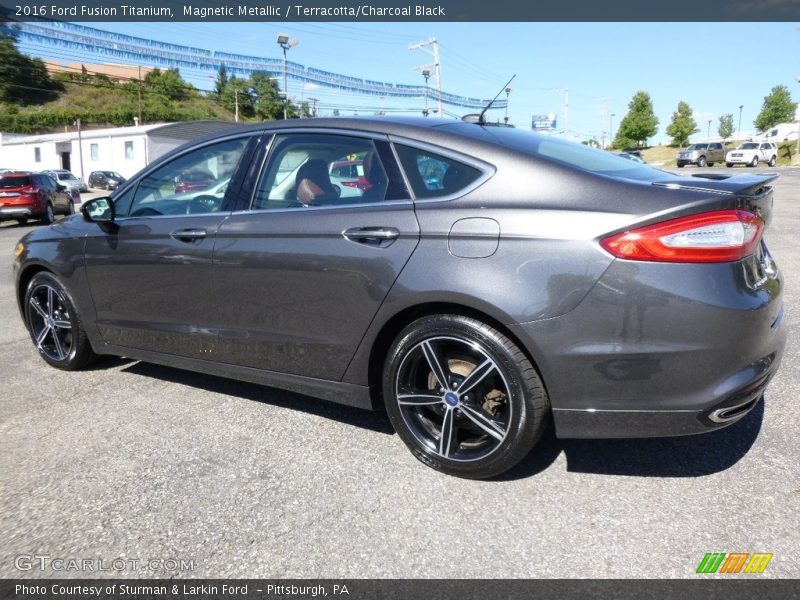 Magnetic Metallic / Terracotta/Charcoal Black 2016 Ford Fusion Titanium