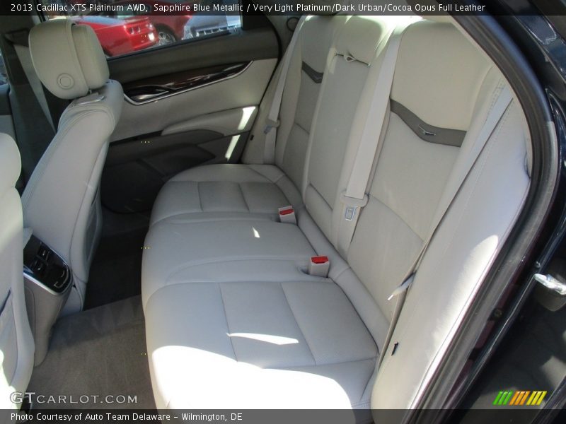 Sapphire Blue Metallic / Very Light Platinum/Dark Urban/Cocoa Opus Full Leather 2013 Cadillac XTS Platinum AWD